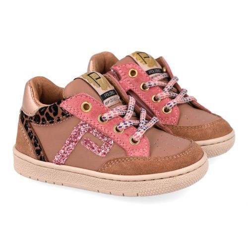 Poldino sneakers roze Meisjes (roze gouden sneaker  - 6895CM) - Junior Steps