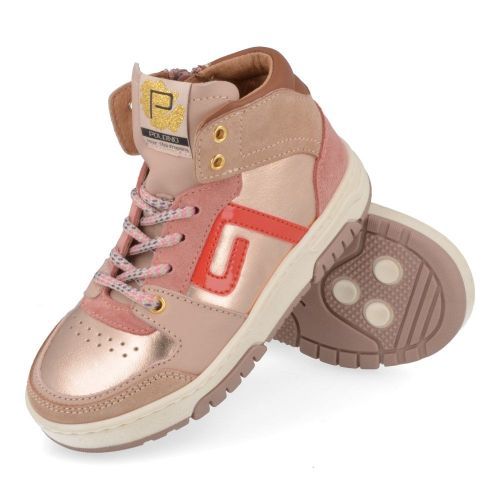 Poldino sneakers roze Meisjes (roze sneaker met goud - 6893) - Junior Steps