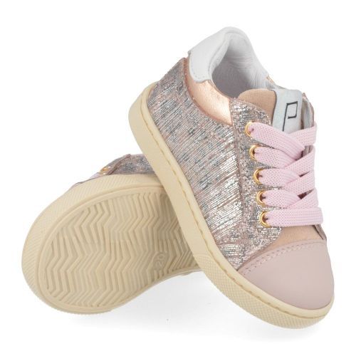 Poldino sneakers roze Meisjes ( - roze sneaker met leopardprint6318) - Junior Steps
