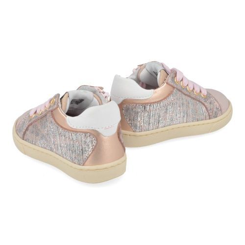 Poldino sneakers roze Meisjes ( - roze sneaker met leopardprint6318) - Junior Steps