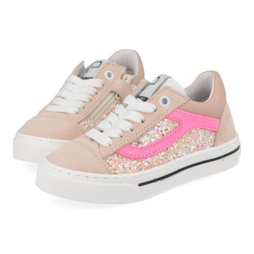 Poldino sneakers roze Meisjes (roze sneaker  - 6723) - Junior Steps