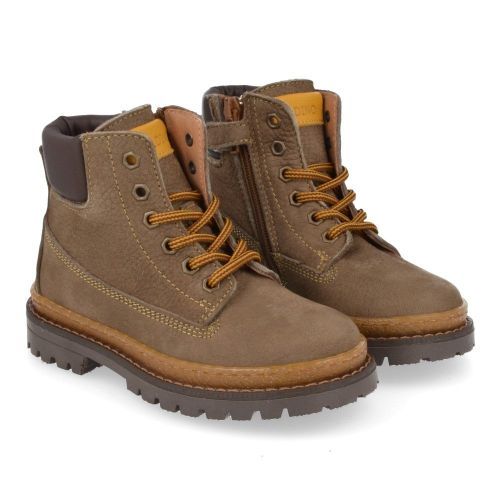 Poldino Botte à lacets taupe Garçons (6811) - Junior Steps