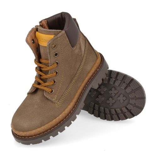 Poldino Botte à lacets taupe Garçons (6811) - Junior Steps