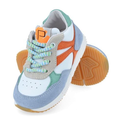 Poldino sneakers blauw Jongens (wit blauwe sneaker - 6709) - Junior Steps