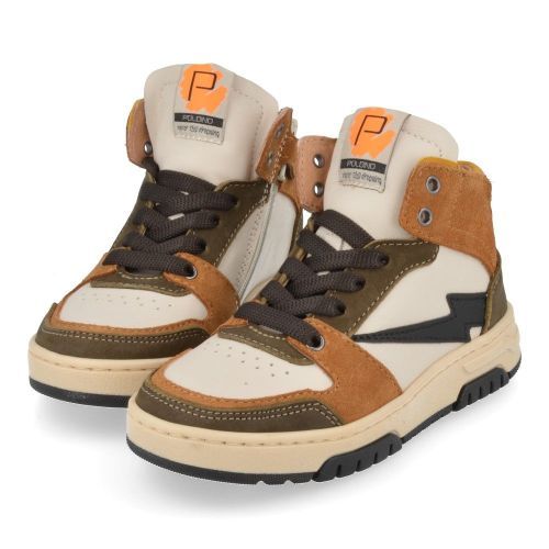 Poldino Baskets Kaki Garçons (6429) - Junior Steps