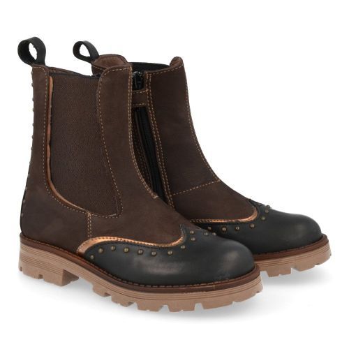 Poldino Short boots Black Girls (6447) - Junior Steps