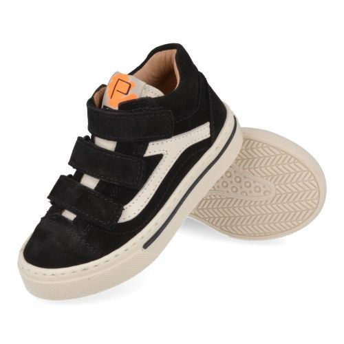 Poldino sneakers Zwart Jongens (zwarte sneaker met velcro sluiting - 6802) - Junior Steps
