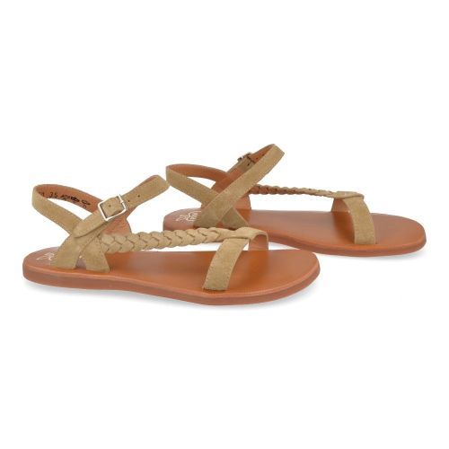 Pom d'api Sandals beige Girls (plagette antic) - Junior Steps