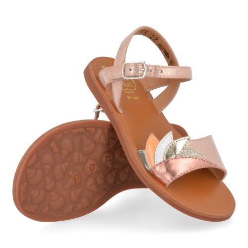 Pom d'api sandalen roze Meisjes ( - plagette ara rozé sandaalplagette ara) - Junior Steps