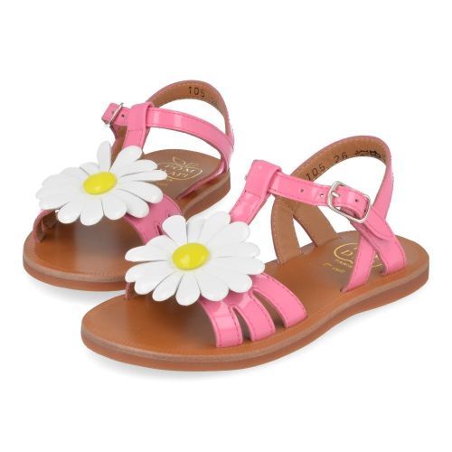 Pom d'api sandalen roze Meisjes ( - plagette big flo roze sandaalplagette bigi flo) - Junior Steps