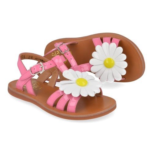 Pom d'api sandalen roze Meisjes ( - plagette big flo roze sandaalplagette bigi flo) - Junior Steps