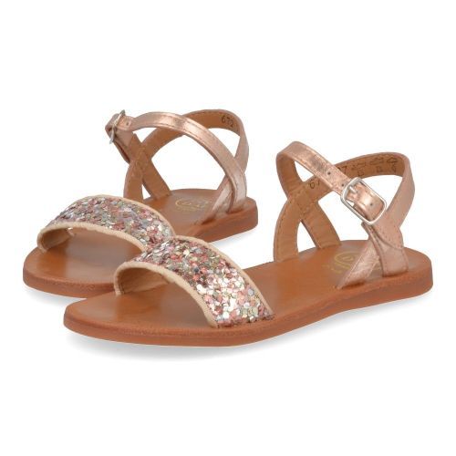 Pom d'api sandalen roze Meisjes ( - plagette buckle tao rozé sandaalplagette buckle tao) - Junior Steps