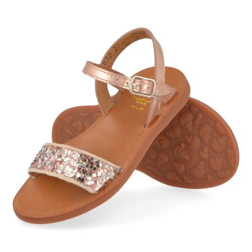 Pom d'api sandalen roze Meisjes ( - plagette buckle tao rozé sandaalplagette buckle tao) - Junior Steps