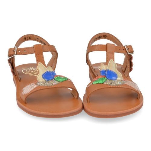 Pom d'api sandalen cognac Meisjes ( - plagette colibri cognac sandaalplagette colibri) - Junior Steps