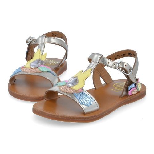Pom d'api sandalen roze Meisjes (plagette colibri roze sandaal - plagette colibri) - Junior Steps