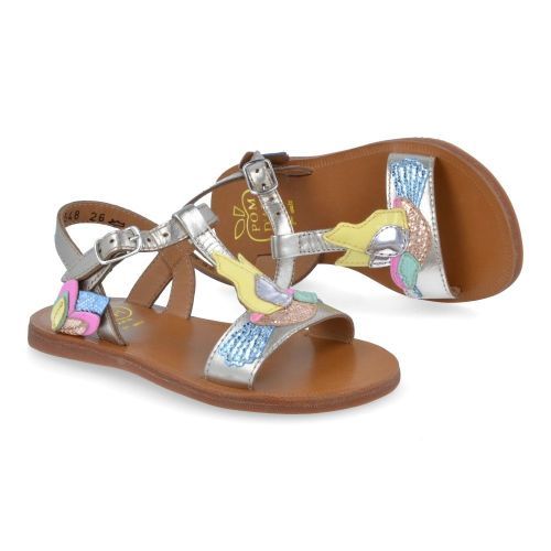 Pom d'api sandalen roze Meisjes (plagette colibri roze sandaal - plagette colibri) - Junior Steps