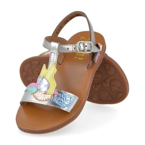 Pom d'api sandalen roze Meisjes (plagette colibri roze sandaal - plagette colibri) - Junior Steps