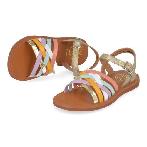 Pom d'api sandalen GOUD Meisjes ( - plagette lux gouden sandaalplagette lux) - Junior Steps