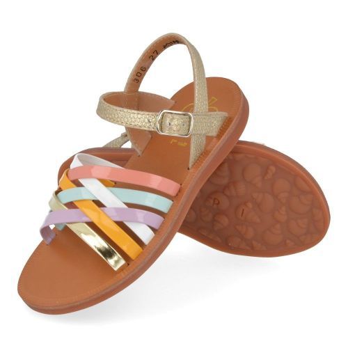 Pom d'api sandalen GOUD Meisjes ( - plagette lux gouden sandaalplagette lux) - Junior Steps