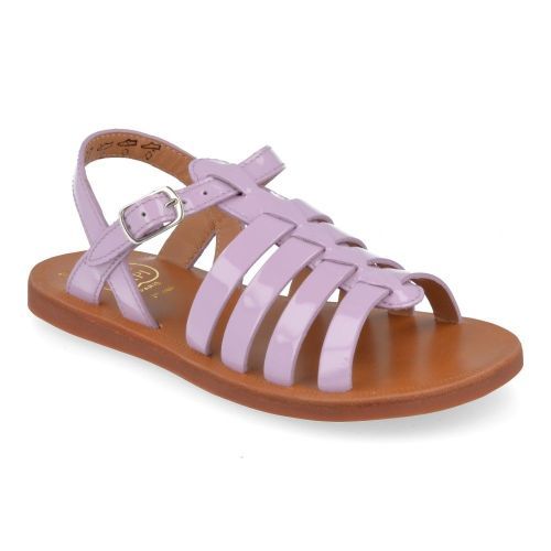 Pom d'api Sandals lila Girls (plagette strap) - Junior Steps