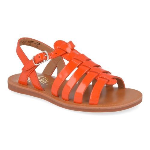 Pom d'api sandalen oranje Meisjes ( - plagette strap oranje sandaalplagette strap) - Junior Steps
