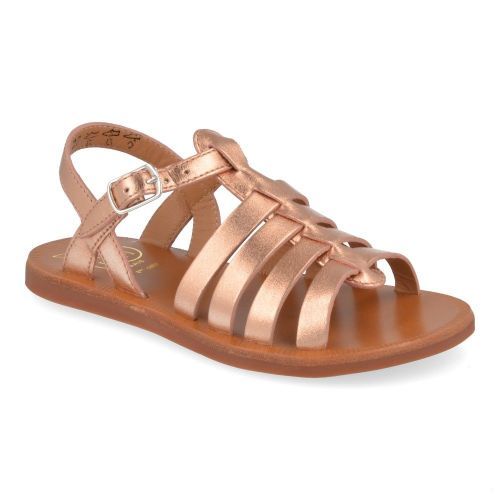 Pom d'api Sandals pink Girls (plagette strap) - Junior Steps