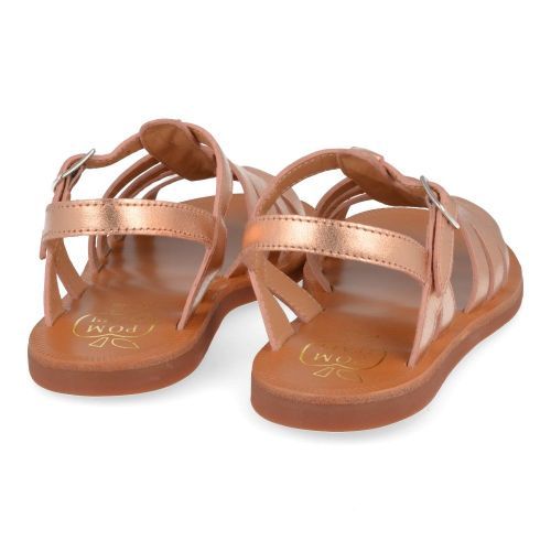 Pom d'api Sandals pink Girls (plagette strap) - Junior Steps