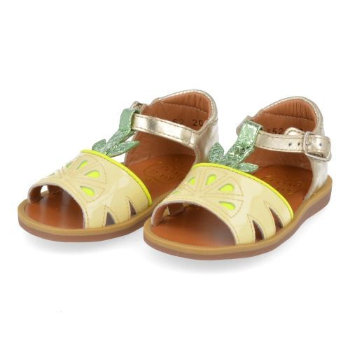 Pom d'api Sandals Yellow Girls (poppy agrume) - Junior Steps