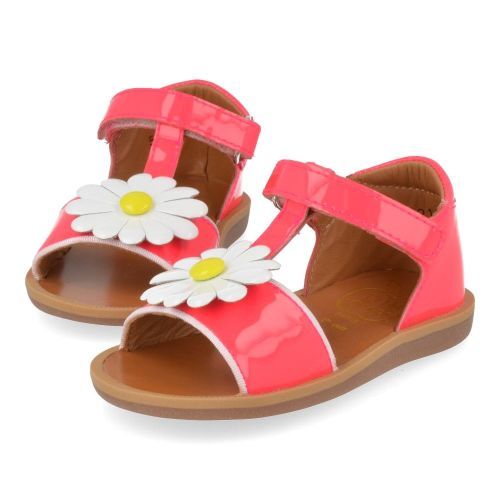 Pom d'api Sandalen fuchia Mädchen (poppy big flo) - Junior Steps