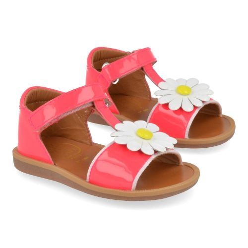 Pom d'api Sandales fuchia Filles (poppy big flo) - Junior Steps