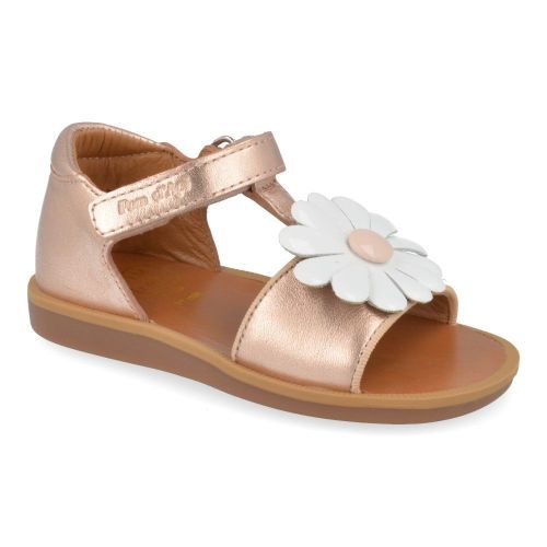 Pom d'api Sandales rose Filles (poppy big flo) - Junior Steps