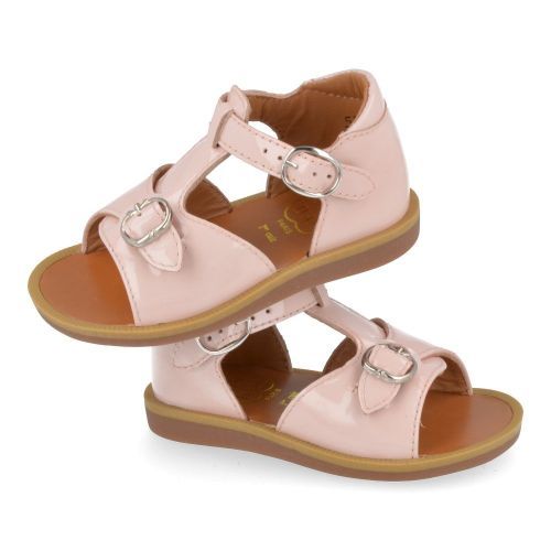 Pom d'api Sandals pink Girls (poppy bucky) - Junior Steps