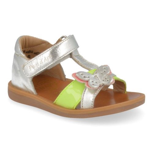 Pom d'api sandalen zilver Meisjes ( - poppy cross zilver sandaaltjepoppy cross) - Junior Steps