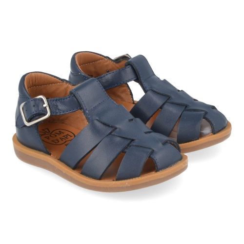 Pom d'api sandalen blauw Jongens ( - poppy daddy blauw gesloten sandaaltjepoppy daddy) - Junior Steps