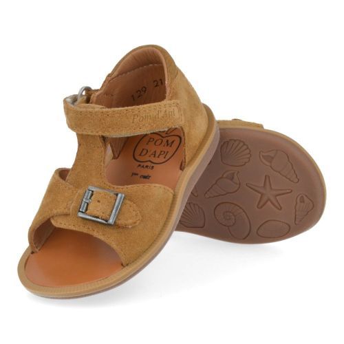 Pom d'api Sandales Chameau Garçons (poppy easy) - Junior Steps