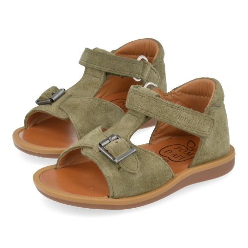 Pom d'api Sandalen Khaki Jungen (poppy easy) - Junior Steps