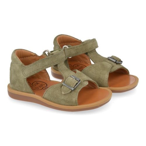 Pom d'api Sandalen Khaki Jungen (poppy easy) - Junior Steps