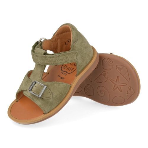 Pom d'api Sandalen Khaki Jungen (poppy easy) - Junior Steps