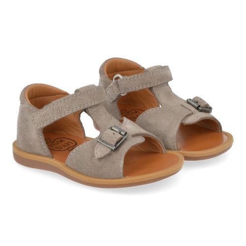 Pom d'api Sandals taupe Boys (poppy easy) - Junior Steps