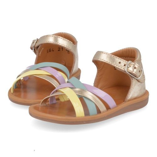 Pom d'api sandalen GOUD Meisjes ( - poppy erg goud sandaaltje poppy erg) - Junior Steps