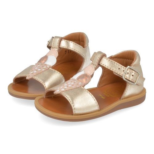 Pom d'api Sandals pink Girls (poppy ice cream) - Junior Steps