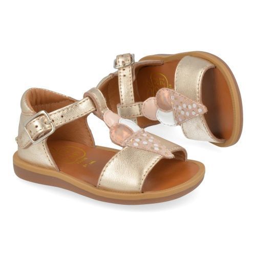 Pom d'api Sandals pink Girls (poppy ice cream) - Junior Steps