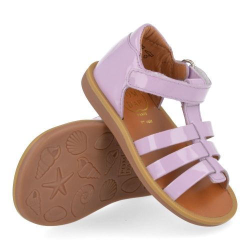 Pom d'api Sandals lila Girls (poppy strap) - Junior Steps