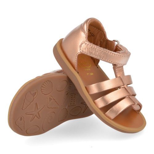 Pom d'api Sandals pink Girls (poppy strap) - Junior Steps
