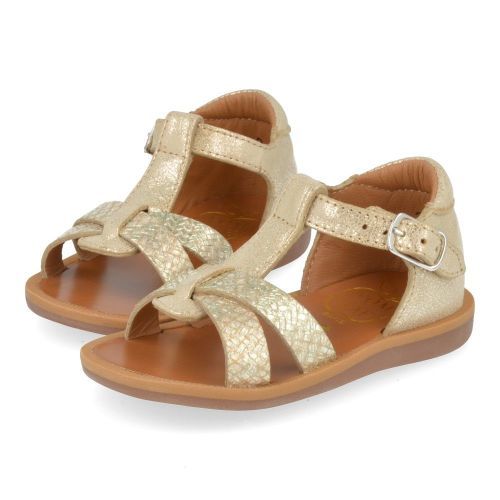 Pom d'api Sandalen Gold Mädchen (poppy xexe) - Junior Steps