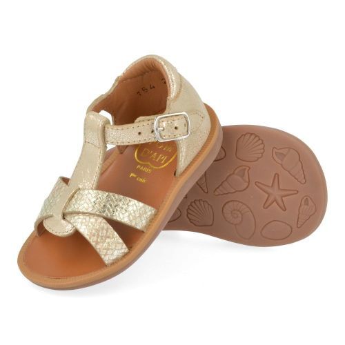 Pom d'api Sandalen Gold Mädchen (poppy xexe) - Junior Steps