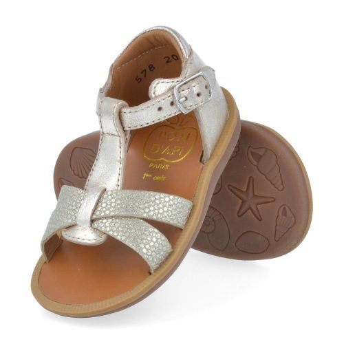 Pom d'api sandalen GOUD Meisjes (poppy xexe goud sandaaltje - poppy xexe) - Junior Steps