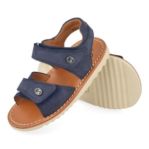 Pom d'api sandalen blauw Jongens ( - waff easy blauwe sandaalwaff easy) - Junior Steps