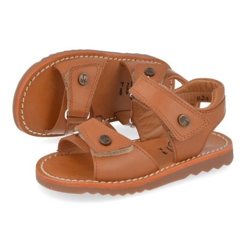 Pom d'api sandalen cognac Jongens ( - waff easy cognac sandaalwaff easy) - Junior Steps