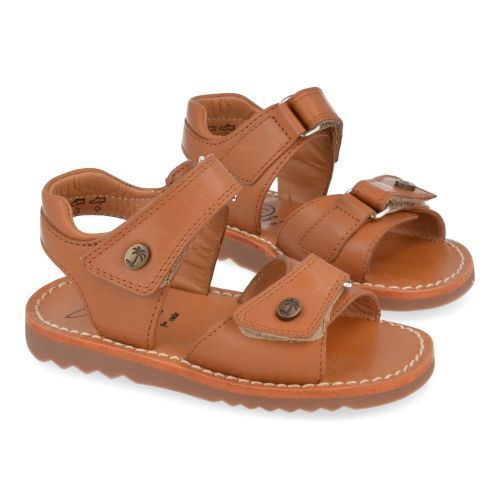 Pom d'api sandalen cognac Jongens ( - waff easy cognac sandaalwaff easy) - Junior Steps